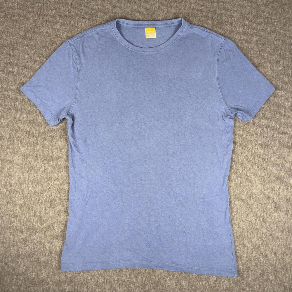 ONNO Shirt Mens Medium Blue Crewneck Tee T-Shirt Basic Jersey Soft Casual